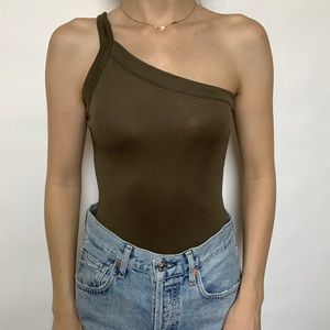 One shoulder bodysuit